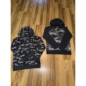 Xersion NEW Boys Large 10/12 Pullover‎ Cotton Hoodie Sweatshirt Camo Lot